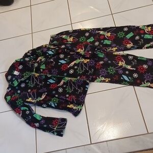4/$60 Black Tinkerbell Pajama Set - Size Large